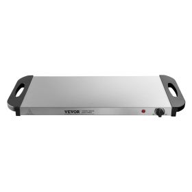 VEVOR Electric Warming Tray, Food Warming Trays for Buffet, Warming Trays with Adjustable Temperature Control, Portable Stainless Steel Food Warm